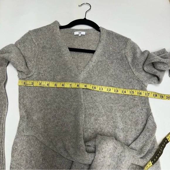 SOH Gray Knit Sweater dress size small - Picture 5 of 12
